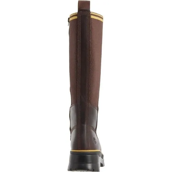 Timberland Malynn Waterproof Tall Brown Leather Boots Women's Size 8.5