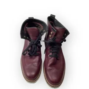 Timberland Maroon waterproof Mid cut street Boots Size 8.5