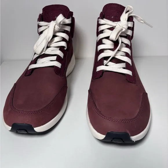 Timberland Men's FlyRoam Go Leather Chukka Boots A1QGC Burgundy Size 10