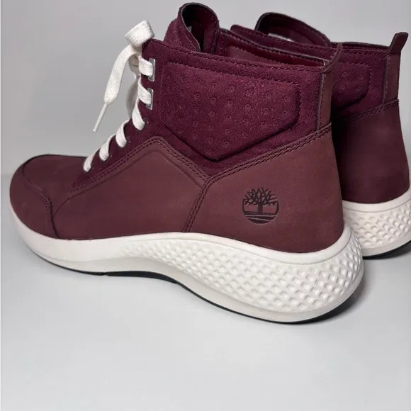 Timberland Men's FlyRoam Go Leather Chukka Boots A1QGC Burgundy Size 10