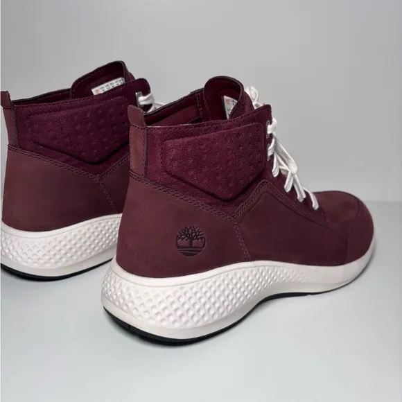 Timberland Men's FlyRoam Go Leather Chukka Boots A1QGC Burgundy Size 10