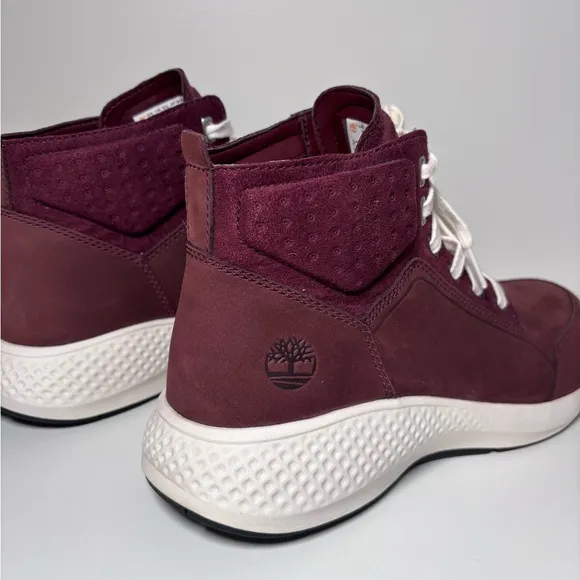 Timberland Men's FlyRoam Go Leather Chukka Boots A1QGC Burgundy Size 10