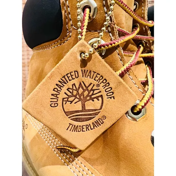 Timberland Men’s Premium Waterproof Wheat Nubuck Leather Boots Sz 13