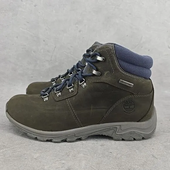 Timberland Mt. Maddsen Valley Mid Waterproof Size 10 Dark Grey Full Grain‎