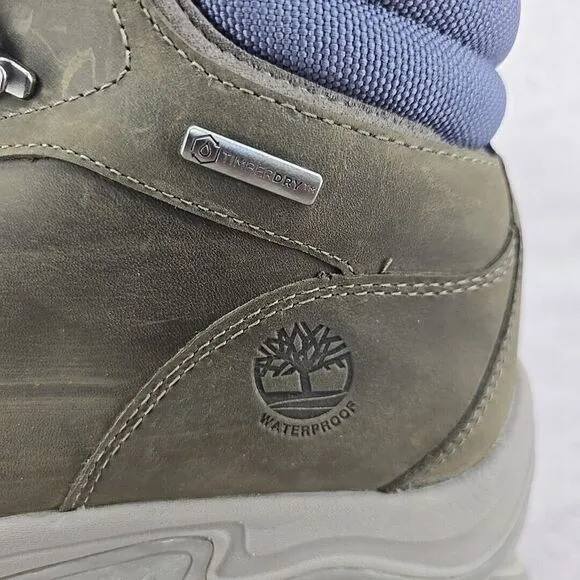 Timberland Mt. Maddsen Valley Mid Waterproof Size 10 Dark Grey Full Grain‎