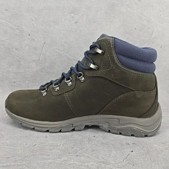 Timberland Mt. Maddsen Valley Mid Waterproof Size 10 Dark Grey Full Grain‎