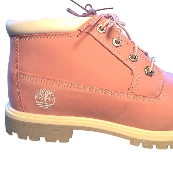 Timberland Pink Nuckbuck Nellie Chukka Short Boots for Women New in Box