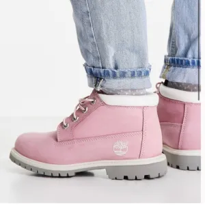 Timberland Pink Nuckbuck Nellie Chukka Short Boots for Women New in Box