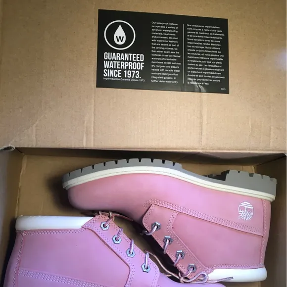 Timberland Pink Nuckbuck Nellie Chukka Short Boots for Women New in Box
