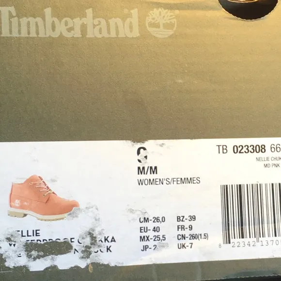 Timberland Pink Nuckbuck Nellie Chukka Short Boots for Women New in Box