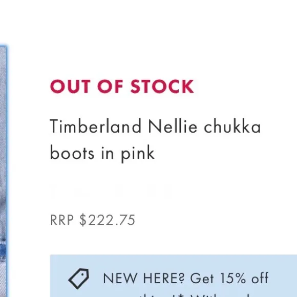 Timberland Pink Nuckbuck Nellie Chukka Short Boots for Women New in Box