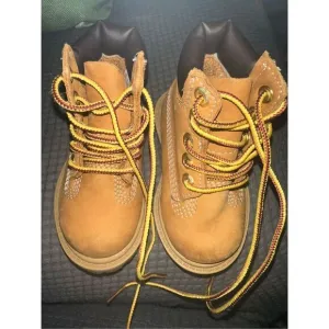 Timberland Premium 6&quot; Waterproof Boots (TD) Wheat (TB012809 713) Childs 4C NWOB