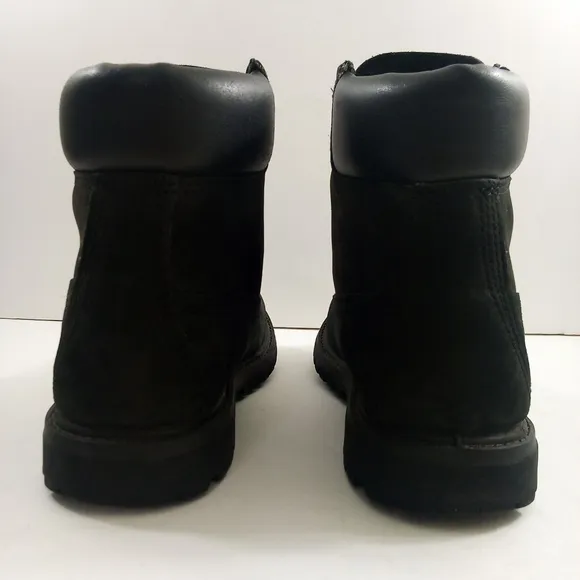 Timberland Premium Women 6.5 Waterproof Nubuck Black Casual Boots 8658A