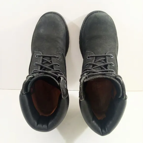 Timberland Premium Women 6.5 Waterproof Nubuck Black Casual Boots 8658A