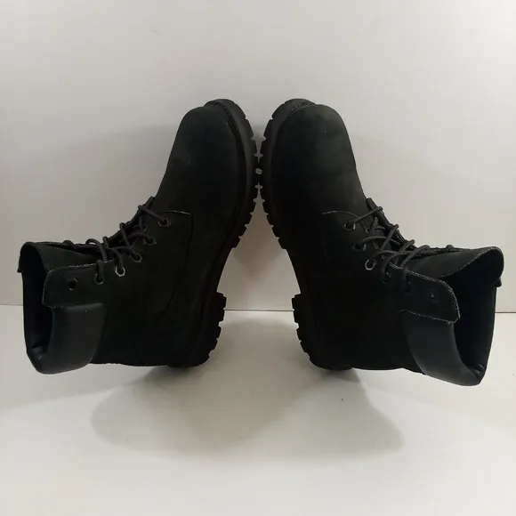 Timberland Premium Women 6.5 Waterproof Nubuck Black Casual Boots 8658A