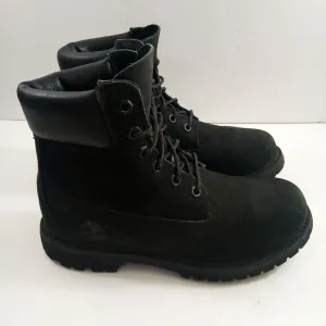 Timberland Premium Women 6.5 Waterproof Nubuck Black Casual Boots 8658A