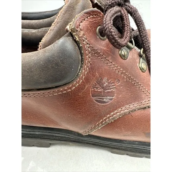 Timberland Shoes Men Derby Oxford Waterproof Leather Comfort Work Casual Brown-