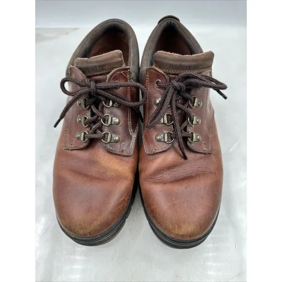 Timberland Shoes Men Derby Oxford Waterproof Leather Comfort Work Casual Brown-