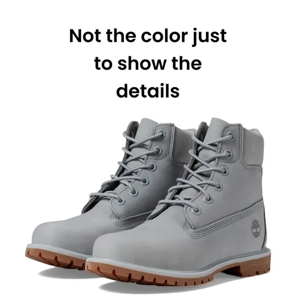 Timberland Tornado Gray Premium Waterproof Leather Boots Women's Size 7