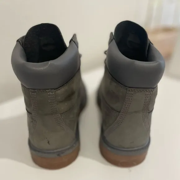 Timberland Tornado Gray Premium Waterproof Leather Boots Women's Size 7