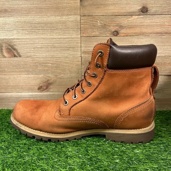 Timberland Villa Sweet Potato Boots Men 11 Orange/Brown Leather Work A14ma