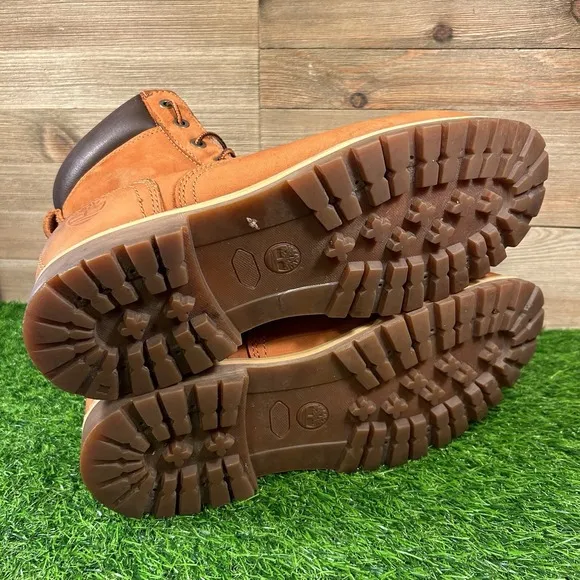 Timberland Villa Sweet Potato Boots Men 11 Orange/Brown Leather Work A14ma