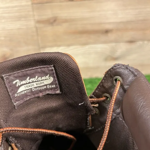 Timberland Villa Sweet Potato Boots Men 11 Orange/Brown Leather Work A14ma