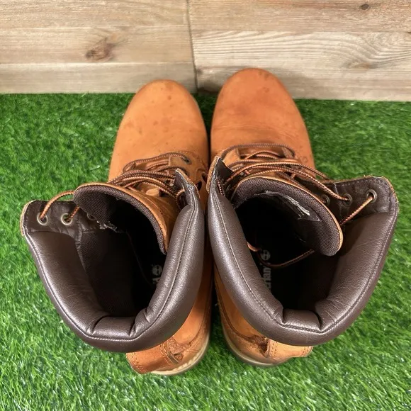 Timberland Villa Sweet Potato Boots Men 11 Orange/Brown Leather Work A14ma