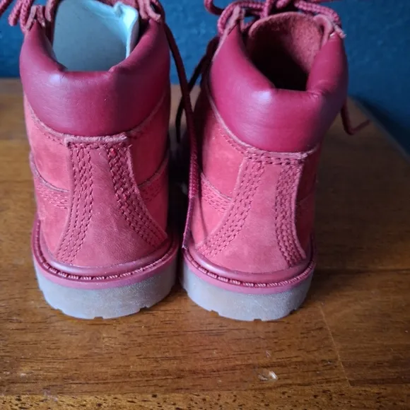 Timberland Waterproof Red Boots Size 5
