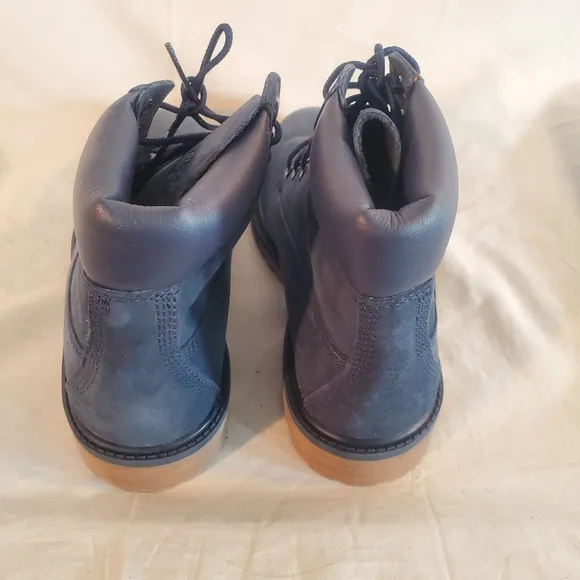 Timberland Women's 6 Blue Sued Leather Premium Primaloft Waterproof Boots New