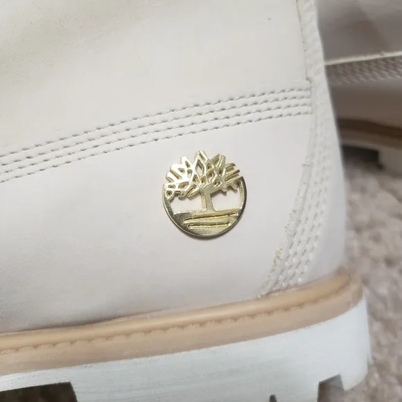 Timberland Womens 6&quot; Limited Edition A18L5 Beige/Gold boots