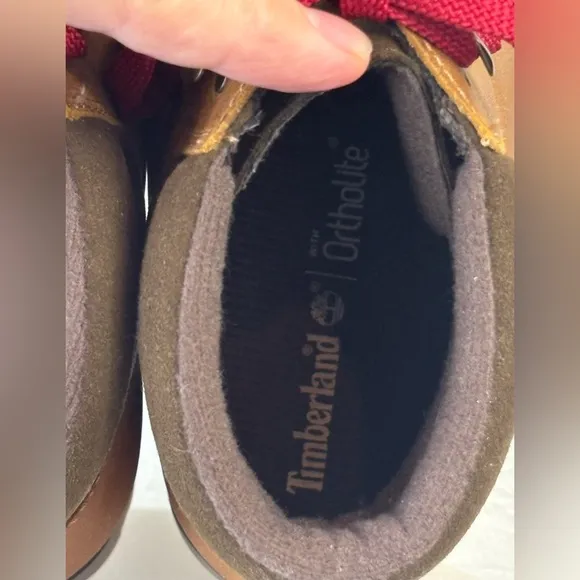 TIMBERLAND‎ Women's Ellendale Boot Cognac Brown Tan Leather Shoe Lace Up Size 7