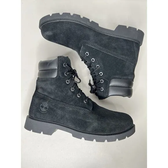 Timberland Women’s Linden Woods Waterproof Boots Black Nubuck Leather Size 9.5