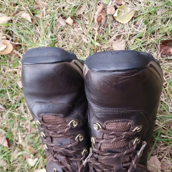 Timberland Youth Boys Waterproof Leather Hiking Boots Size 6 Brown Lace Up