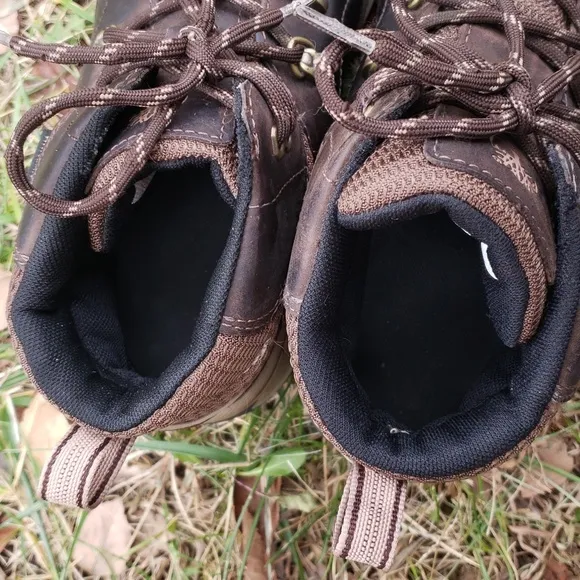 Timberland Youth Boys Waterproof Leather Hiking Boots Size 6 Brown Lace Up