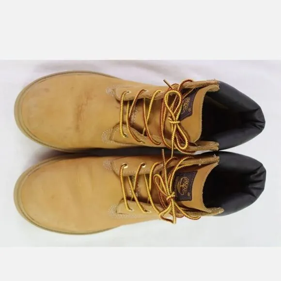 Timberland Men's 6&quot; Inch Waterproof Basic Ankle Boots Wheat Nubuck size 5
