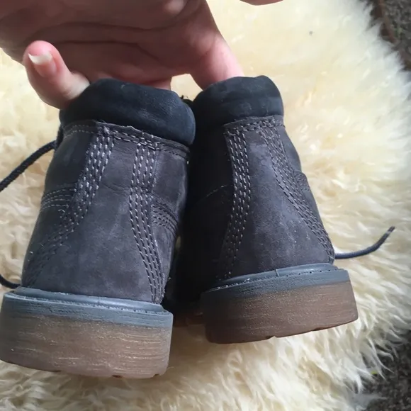Toddler Timberland 6 inch Boots in Dark Gray