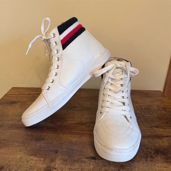 Tommy Hilfiger Women's High Top Sneakers White Size 8.5 Casual