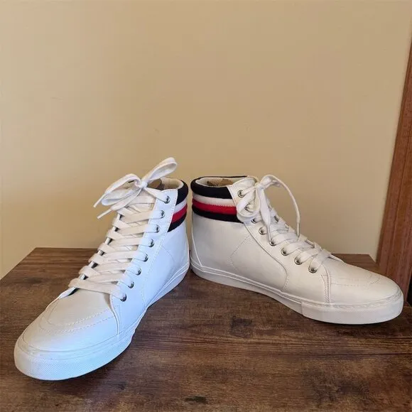 Tommy Hilfiger Women's High Top Sneakers White Size 8.5 Casual