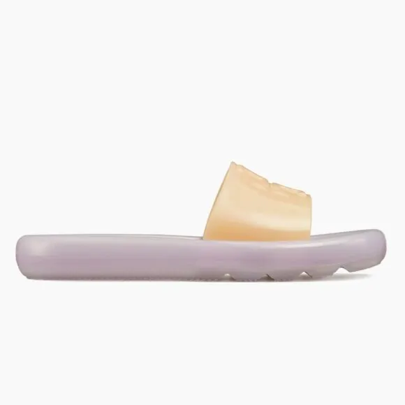 Tory Burch Sandals Bubble Slides Jelly Cloud Purple &amp; Neon SZ 11 NEW in Box