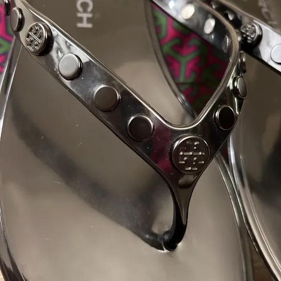 Tory Burch Studded Jelly Thong Sandals in Perfect Black