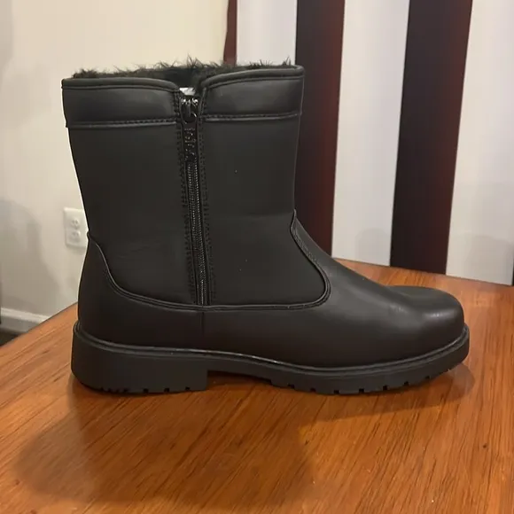 Totes Stadium Waterproof Boots Black Mens Size 12