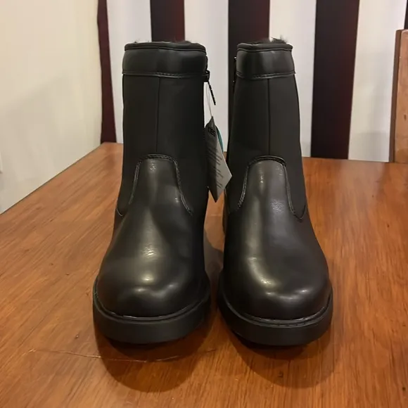 Totes Stadium Waterproof Boots Black Mens Size 12