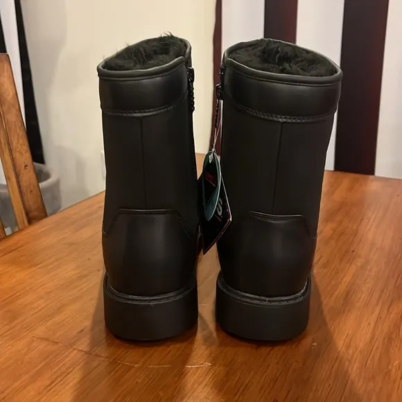 Totes Stadium Waterproof Boots Black Mens Size 12
