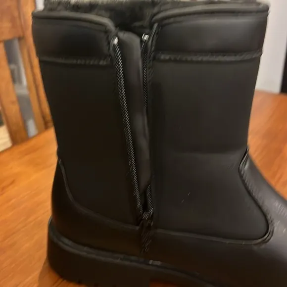 Totes Stadium Waterproof Boots Black Mens Size 12