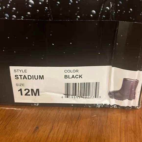 Totes Stadium Waterproof Boots Black Mens Size 12