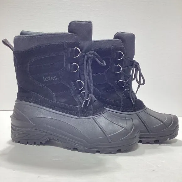 Totes Waterproof Lace Up Boots Size 11