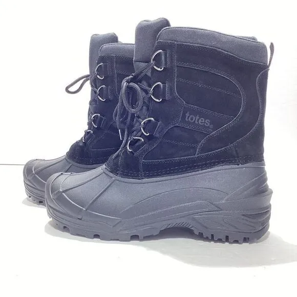 Totes Waterproof Lace Up Boots Size 11