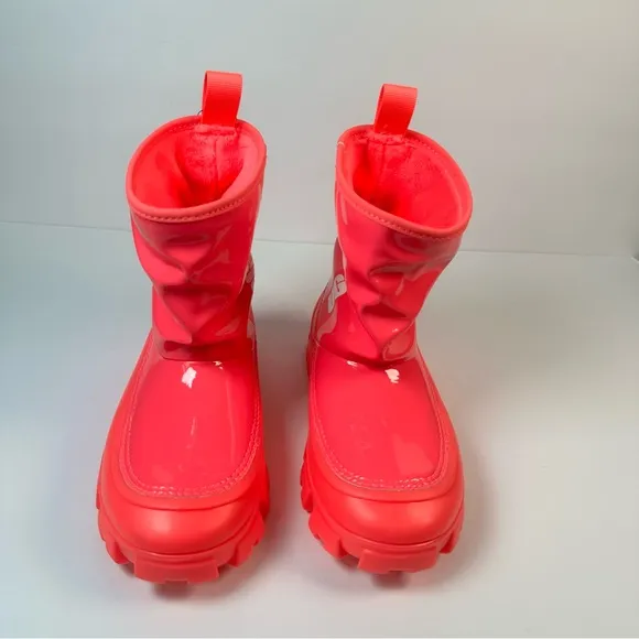 UGG Classic Brellah Mini Girl Super Coral Hot Pink Slouchy Waterproof Rain Boots