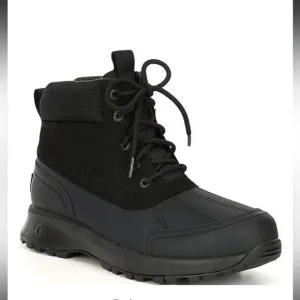 Ugg Emmett Duck Boots High Top Lace Up Black Mens Size 9, New in box